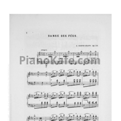 Ноты Л. Гоббартс - Танец фей. Пьеса для фортепиано (Op. 58) - предпросмотр