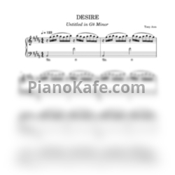 Ноты Tony Ann - Desire - предпросмотр