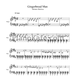 Ноты Melanie Martinez - Gingerbread man - предпросмотр