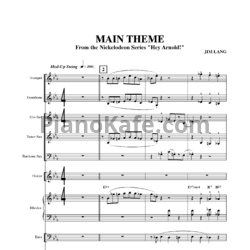 Ноты Jim Lang - Hey Arnold! main theme (Партитура) - предпросмотр