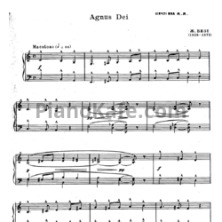 Ноты Жорж Бизе - Agnus dei - предпросмотр