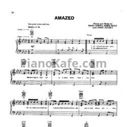 Ноты Lonestar - Amazed - предпросмотр