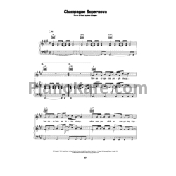 Ноты Oasis - Champagne supernova - предпросмотр