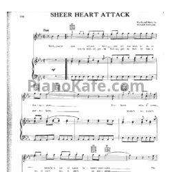 Ноты Queen - Sheer heart attack - предпросмотр
