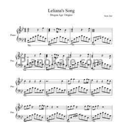 Ноты Inon Zur - Leliana's song - предпросмотр