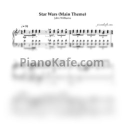 Ноты John Williams - Star Wars main theme (Piano cover) - предпросмотр