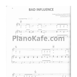 Ноты Pink - Bad influence - предпросмотр