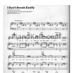 Ноты Barbra Streisand - I don't break easily - предпросмотр