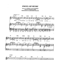 Ноты Andrew Lloyd Webber - Angel of music - предпросмотр