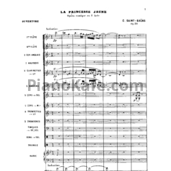 Ноты Камиль Сен-Санс - Опера "Жёлтая принцесса" (Op. 30) - предпросмотр