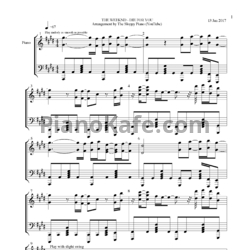 Ноты The Weeknd feat. Daft Punk - Die for you - предпросмотр