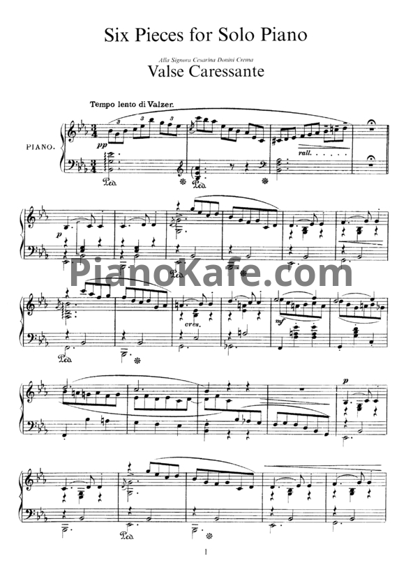 Ноты Отторино Респиги - 6 пьес - PianoKafe.com