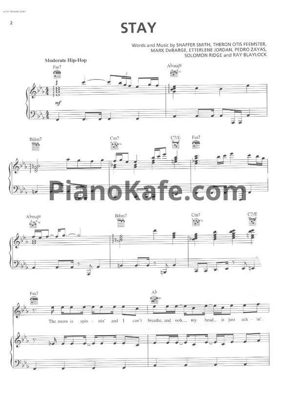 Ноты Ne-yo - In my own words (Книга нот) - PianoKafe.com