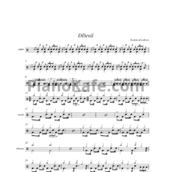 Ноты System of a Down - DDevil - предпросмотр