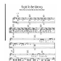 Ноты Joss Stone - Right to be wrong