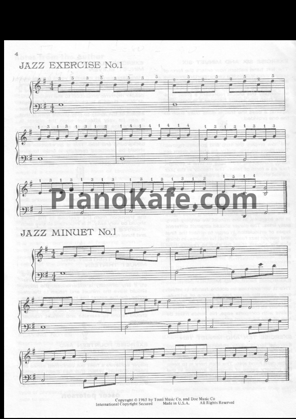 Ноты Oscar Peterson - Jazz piano for the young pianist. Number 1 - PianoKafe.com