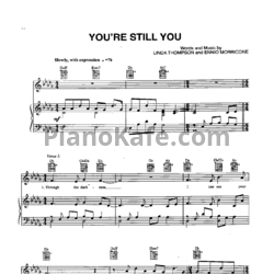 Ноты Josh Groban - You're still you - предпросмотр