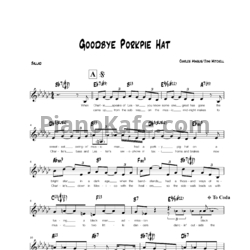 Ноты Joni Mitchell - Goodbye pork pie hat - предпросмотр