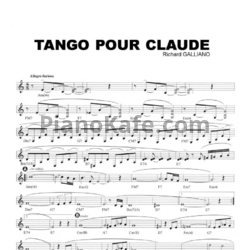 Ноты R, Gilliano - Tango pour claude - предпросмотр