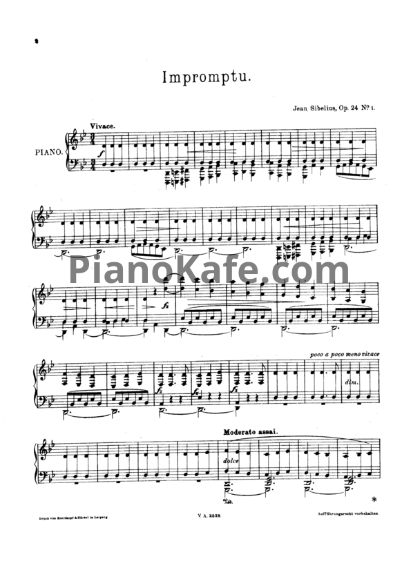 Ноты Ян Сибелиус - 10 пьес для фортепиано (Oр. №24) - PianoKafe.com