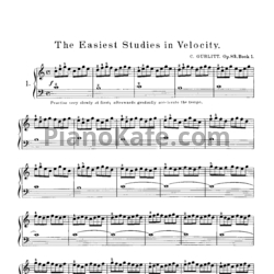 Ноты Корнелиус Гурлитт - Этюды (Op. 83, Книга 1) - предпросмотр