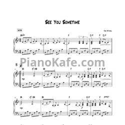 Ноты Joni Mitchell - See you sometime (Piano only) - предпросмотр