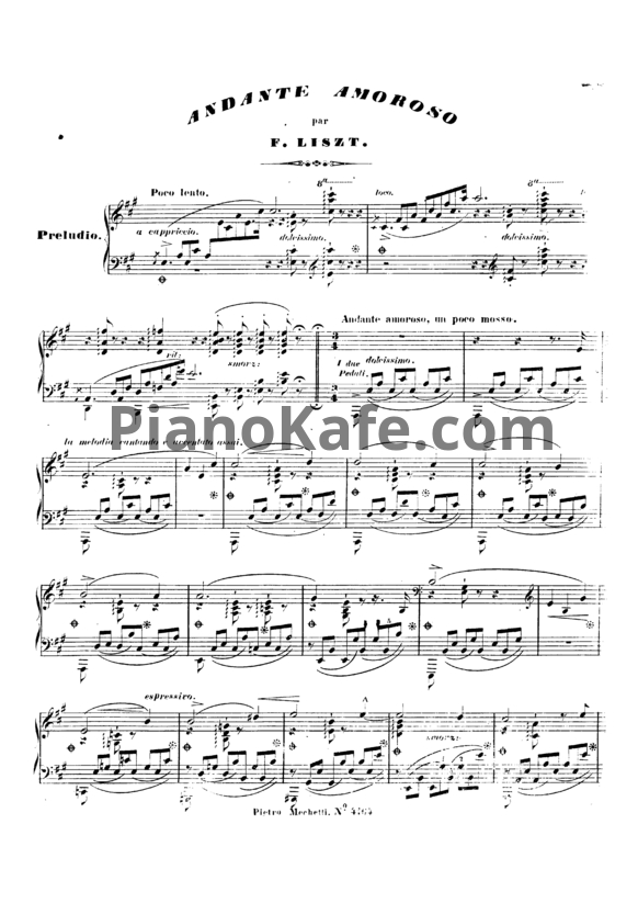 Ноты Ф. Лист - L`idee fixe. Andante amoroso (S.395) - PianoKafe.com