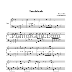 Ноты Fukami Rika - Natsuhiboshi - предпросмотр
