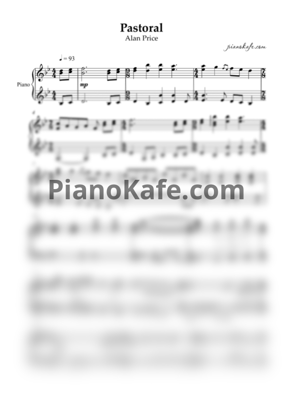 Ноты Alan Price - Pastoral - PianoKafe.com