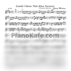 Ноты Whitney Houston and Enrique Iglesias - Could I have this kiss forever (F#mGm SAX) - предпросмотр