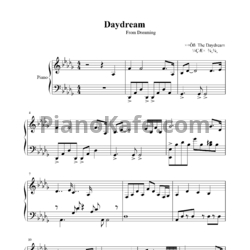 Ноты The Daydream - Daydream - предпросмотр