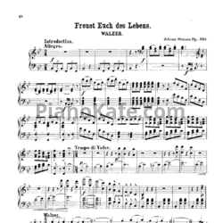 Ноты Иоганн Штраус (сын) - Вальс "Freut euch des Lebens" (Радуйтесь жизни) (Op. 340) - предпросмотр