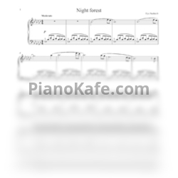 Ноты Илья Бешевли - Night forest - предпросмотр