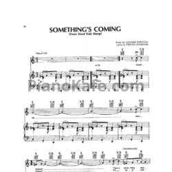 Ноты Barbra Streisand - Something's coming - предпросмотр