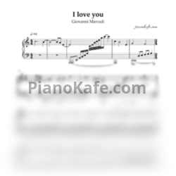 Ноты Giovanni Marradi - I love you - предпросмотр
