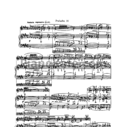 Ноты И. Бах - Прелюдия 4 cis-moll - предпросмотр