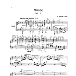 Ноты Антон Аренский - 24 пьесы для фортепиано (Op. 36) - предпросмотр