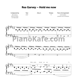 Ноты Rea Garvey - Hold me now