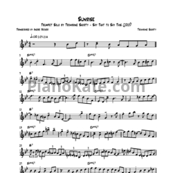 Ноты Trombone Shorty - Sunrise