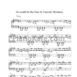 Ноты Hannah Montana - He could be the one - предпросмотр