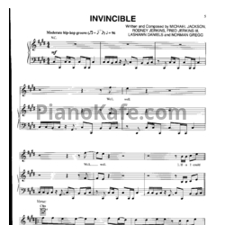 Ноты Michael Jackson - Invincible - предпросмотр
