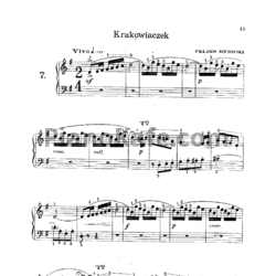 Ноты Ф. Рыбицкий - Krakpwiaczek (Краковячек) - предпросмотр