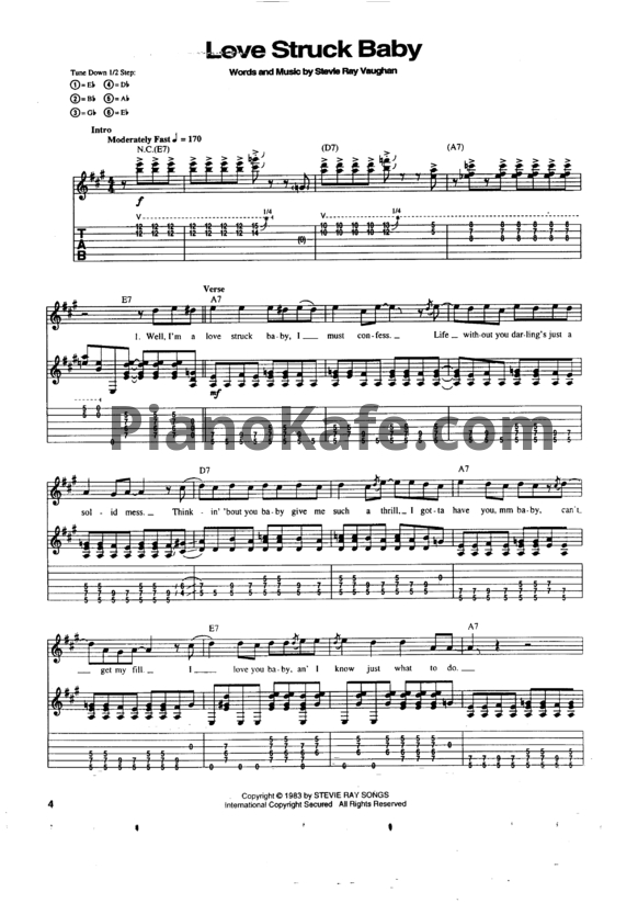 Ноты Stevie Ray Vaughan - Texas flood (Сборник) - PianoKafe.com
