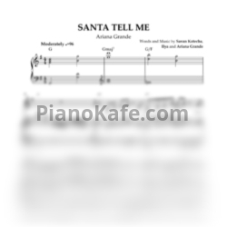 Ноты Ariana Grande - Santa tell me - предпросмотр