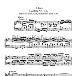 Ноты И. Бах - Кантата №136 "Erforsche mich gott, und erfahre mein herz" (BWV 136) - предпросмотр