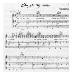 Ноты Pink Floyd - One of my turns - предпросмотр