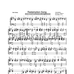 Ноты Bob Marley - Redemption song - предпросмотр