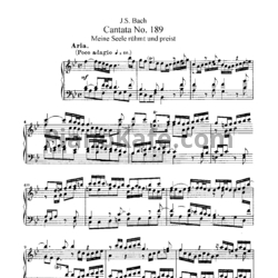 Ноты И. Бах - Кантата №189 "Meine seele ruhmt und preist" (BWV 189) - предпросмотр