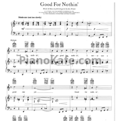 Ноты Marlene Dietrich - Good for nothin' - предпросмотр