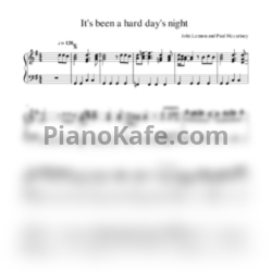 Ноты The Beatles - It's been a hard day's night - предпросмотр